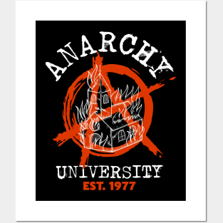 Anarchy University 1977 Street Crust Punk Posters and Art